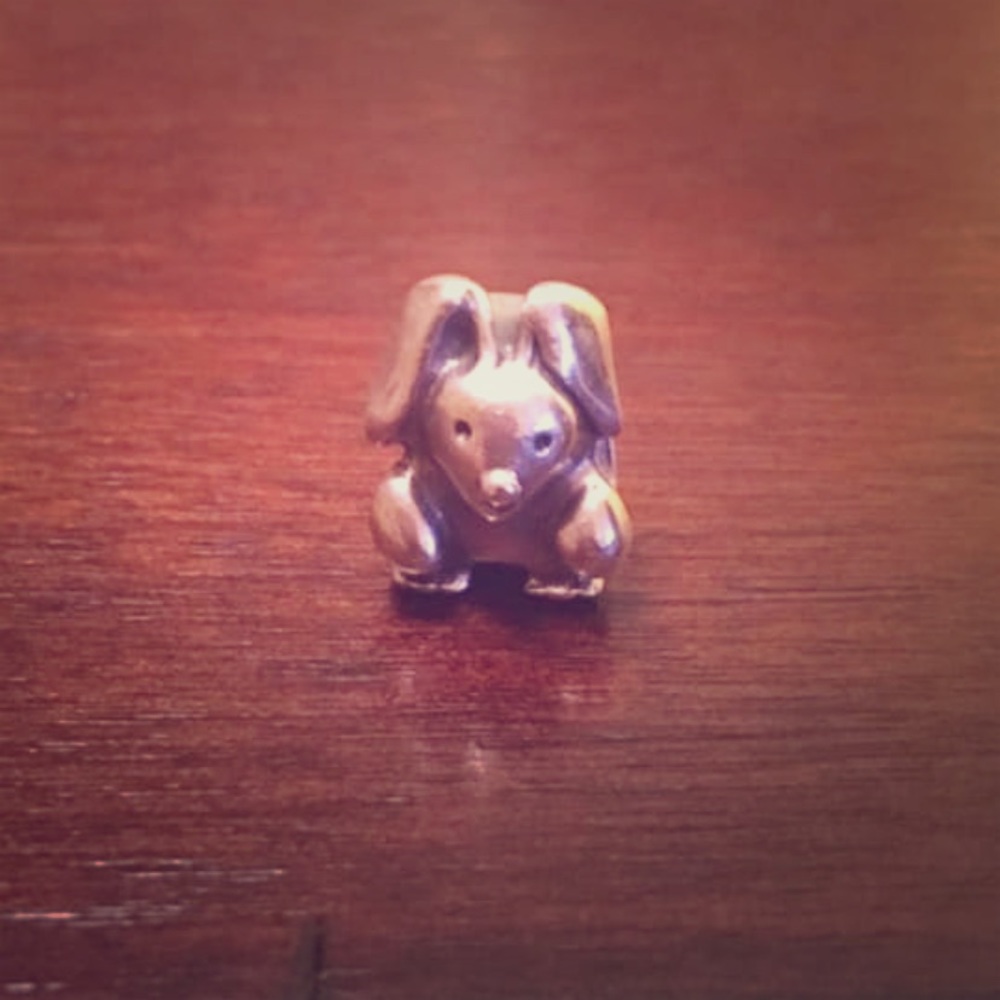 Authentic pandora bunny charm